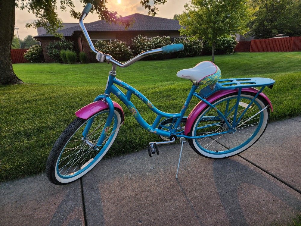 Schwinn Blue and Pink Cruiser bike