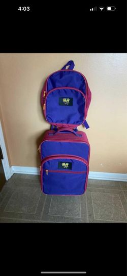 Fun Club 2pc Kids Luggage Set Suitcase And Backpack