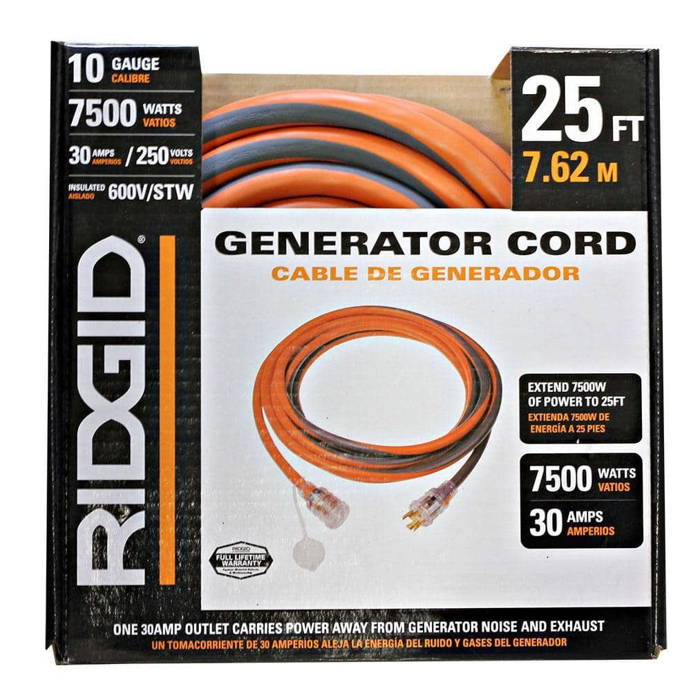 Open Box Never Used Ridgid Extension Cord RV Generator