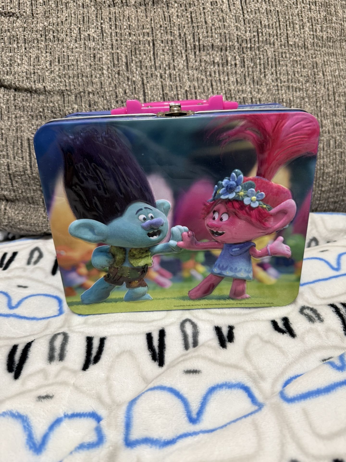 Selling this Dream Works Trolls Metal Lunch Box