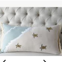Turtle Migration Pillow - Indoor Cotton Set Of 2 New 