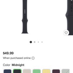 Apple Original 45mm Midnight Watch Band M/L 