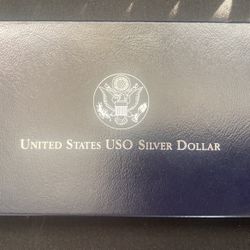 1991 US Mint USO Silver Dollar
