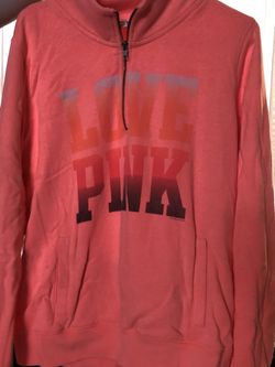 Love Pink Quarter Zip Sweatshirt 