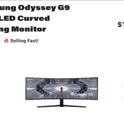 Samsung Odyssey Gaming Monitor 49 Inch Curved 