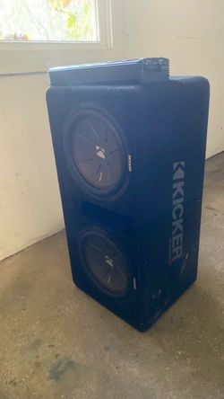 2 12” kicker comp speakers w/ amp