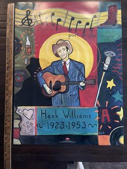 Country & Western Music Legend Hank Williams—Two Posters- 18”x24” And 12”x12”—NOTE: This Is Hank Sr., Not Hank Jr —Both Posters For Only $15!!