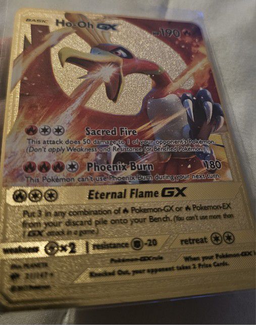 Gold Metal Custom Pokémon Card