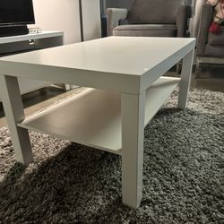 White Ikea Coffee Table 