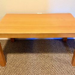 Sturdy Wood Light Brown Coffee Table