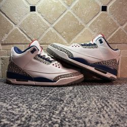 -Jordan 3s “Ture Blue” -Size 9M -Rep box  -Barley used  -Shipping available
