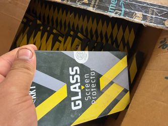 Pallet of phone cases and screen protectors