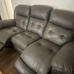 Leather Reclining couches (Electric)