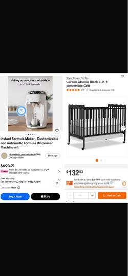 Crib and formula maker