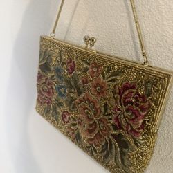 Vintage Beaded Tapestry Purse