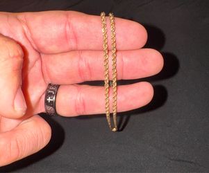 Gold! 10k 24inch 3mm Rope Necklace. Gold!