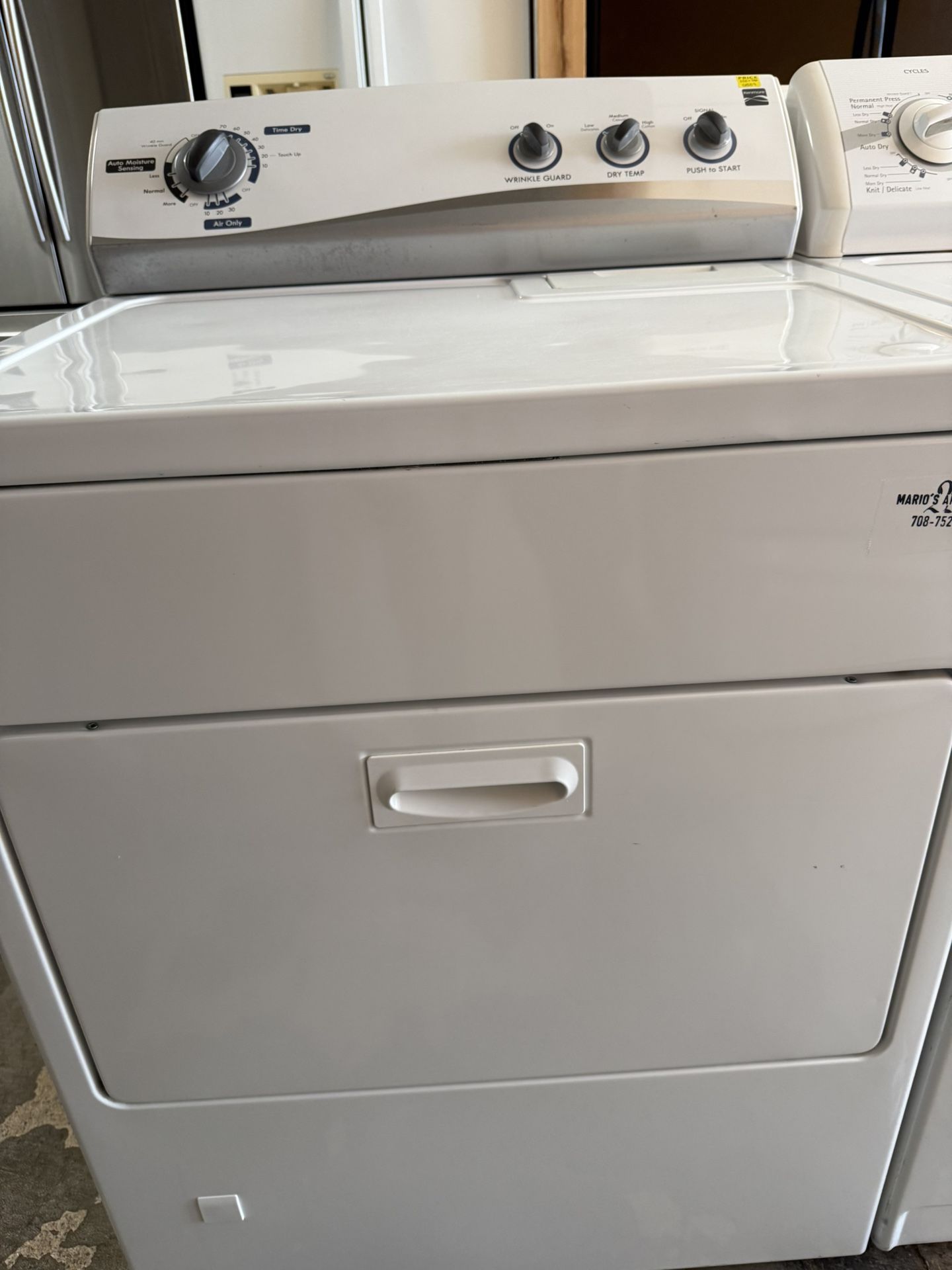 Kenmore Gas Dryer With Warranty