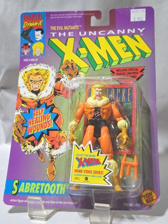 Sabretooth Toy Biz Marvel Comics The Uncanny X-Men 1993