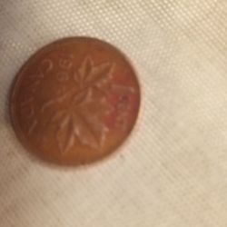 1966 Canadian rare penny