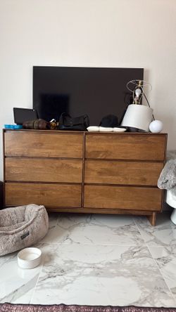 Modern wooden dresser