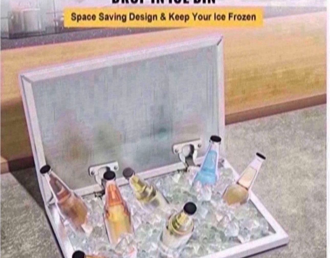 New Stainless Steel Ice Bin 22 Length X 16 W. $275