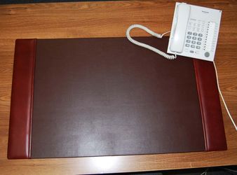 Top Grain Leather Desk Pad - Cognac color **Serious buyer only and no low ball.**