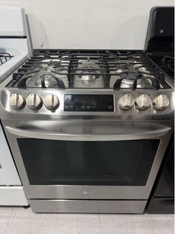 LG slide in gas stove