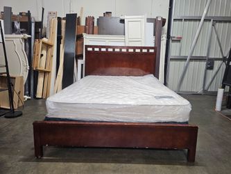 Queen bed and mattress