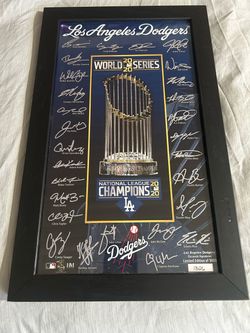 Los Angeles Dodgers 2020 signature frame