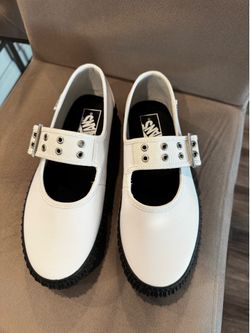 Vans-White Mary Jane’s Size 7.5