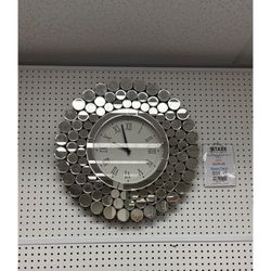 Radiance Round Wall Mirror Clock