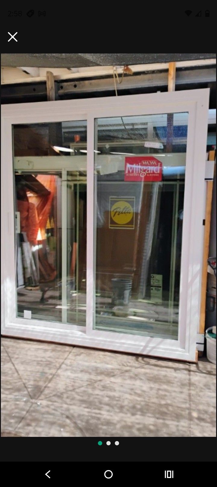 68x78 Sliding Door Retro Fit Milgard Left Hand No Screen Sepered Extra Available Now
