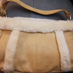 Cute Winter Raw  Leather Purse