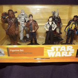 Disney Star Wars Solo Figurine Set of 6 Han Solo Chewbacca Lando Calrissian NEW