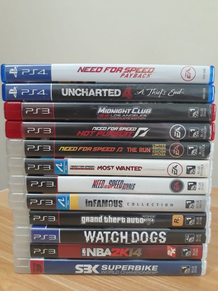 PS4 AND PS3 DISC FOR SELL