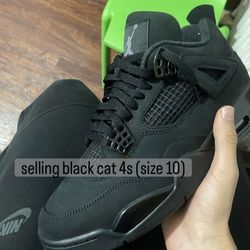 Black cat Jordan 4’s(2025)