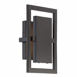 Railford 11.5 in. 1-Light Oil Rubbed Bronze Outdoor Integrated LED Wall Lantern 