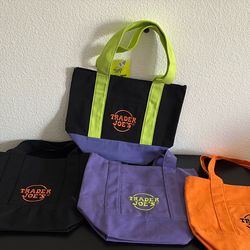 Trader Joe's  Mini Tote Bags - Set of 4  multicolor