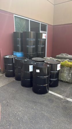 Metal Drum, Metal Barrel 55 gallon - Free