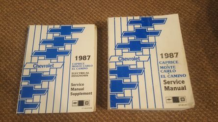1987 monte carlo ss dealer shop manuals