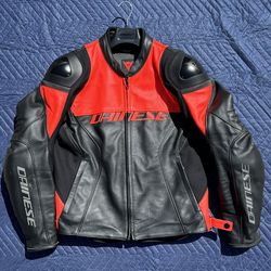 Dainese Racing 4 Leather Jacket Perforated With Optional Back Protector
