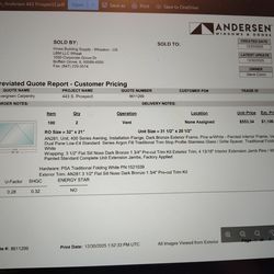 Andersen 400 casement and awning windows.