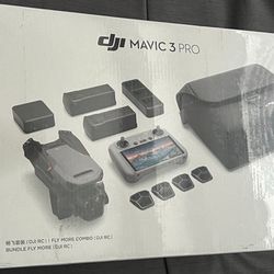DJI - Mavic 3 Pro Fly More Combo Drone and RC Remote Control with Built-in Screen - Gray SEALED