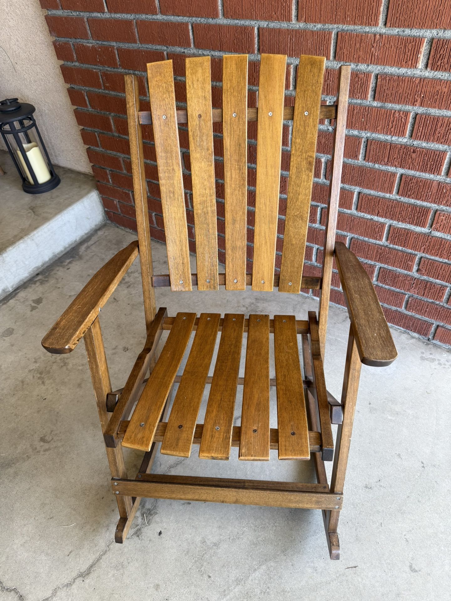 Vintage Adirondack style rocking chair