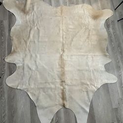 Go Natural Light Brown 100% Genuine Cowhide Rug - New