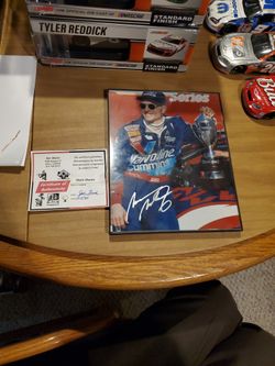 Autographed Mark Martin Nascar 8x10 Picture 