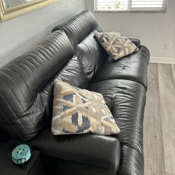 Automatic Leather Reclining Couch