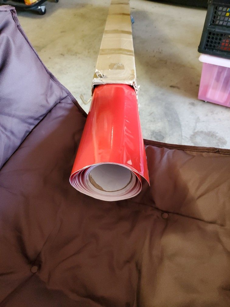 Red Vinyl Wrap / Sticker Material