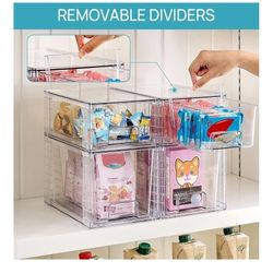 Vtopmart Stackable Storage Drawers 4 Piece Set