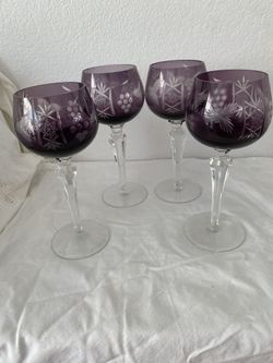 Cristal Vintage Wine Glasses